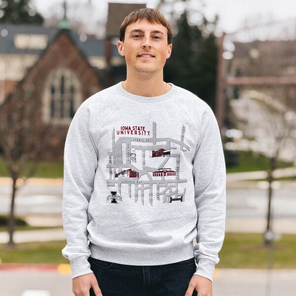 Charlie Hustle CyRide Campus Map Crewneck (was $68.00)